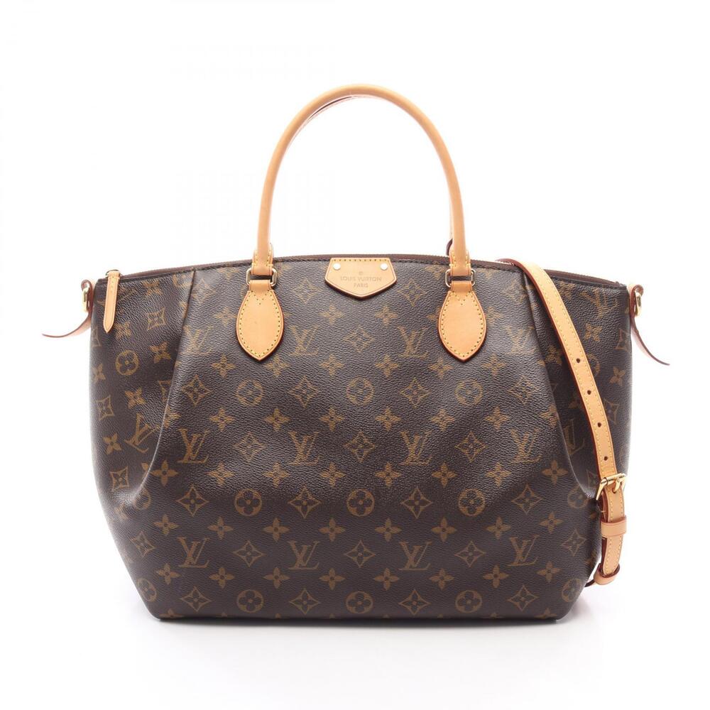 Louis Vuitton Turenne Handbag canvas leather Monogram brown